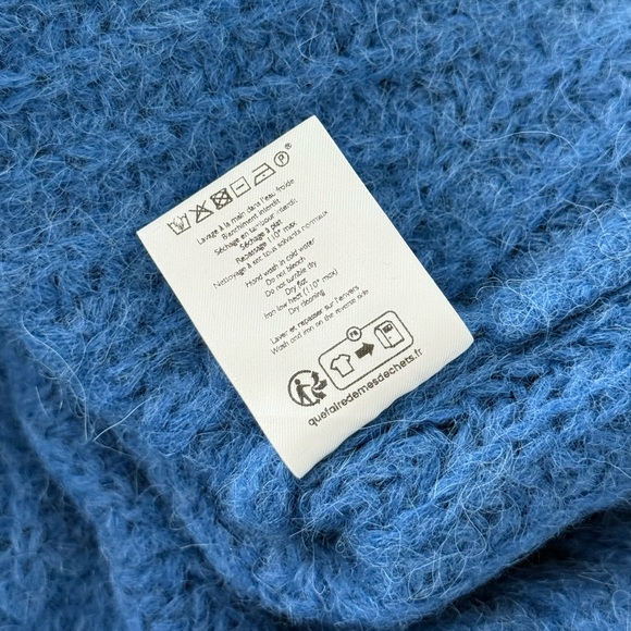 Sézane Jose Blue Jumper Sweater Sz M - Picture 10 of 12